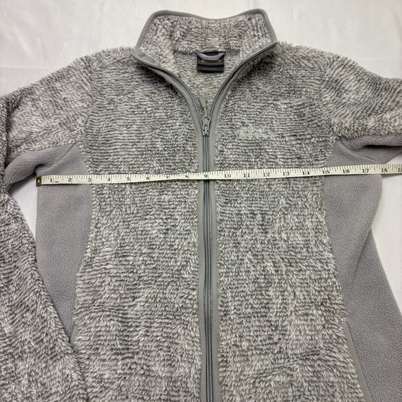 Jack Wolfskin Pine Leaf Jacket Fleece Soft Sherpa Grey Women’s Small Full Zip - Picture 5 of 9